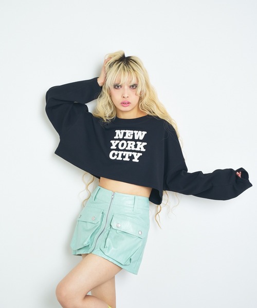 ANNA SUI NYC(アナ スイ エヌ ワイ シー)の「ANNA SUI NYC RETROフェイクレザーショートスカート(スカート・レディース・ミント/ピンク/ブラック・M/S)」の18枚目の写真