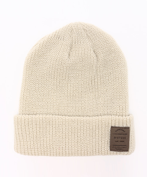 salut!（サリュ!）の「ﾍﾞｰｼｯｸﾆｯﾄ帽（ニットキャップ/ビーニー・レディース・ブラック/グレー/アイボリー/マスタード/ネイビー/ワイン・FREE）」の2枚目の写真