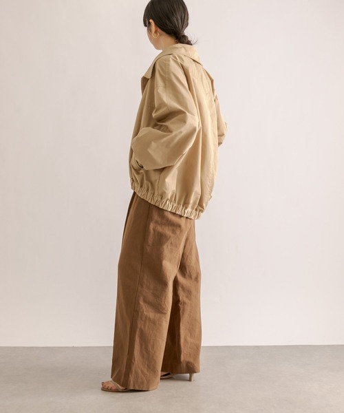 RIVE DROITE（リヴドロワ）の「ハイネックジップブルゾン（ブルゾン・レディース・ベージュ/カーキ・FREE）」の4枚目の写真