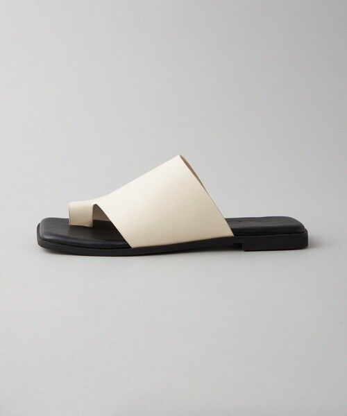 CITEN（シテン）の「＜CITEN＞サムループ カバード フラット サンダル（サンダル・レディース・ホワイト/ブラック・S/M/L）」の8枚目の写真