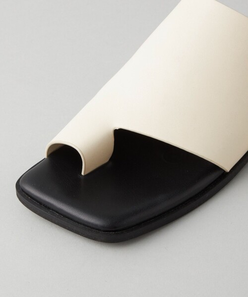 CITEN（シテン）の「＜CITEN＞サムループ カバード フラット サンダル（サンダル・レディース・ホワイト/ブラック・S/M/L）」の15枚目の写真