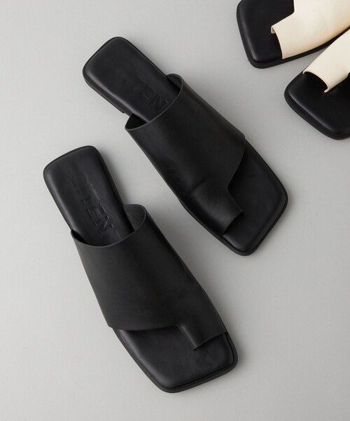 CITEN（シテン）の「＜CITEN＞サムループ カバード フラット サンダル（サンダル・レディース・ホワイト/ブラック・S/M/L）」の17枚目の写真