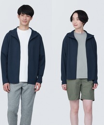 〔MUJI WALKER〕紳士 UVカット乾きやすいジップパーカ