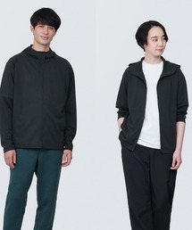 〔MUJI WALKER〕紳士 UVカット乾きやすいジップパーカ