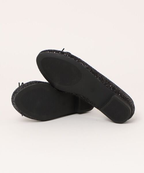 DONOBAN（ドノバン）の「グリッターバレエシューズ（バレエシューズ・レディース・ブラック/シルバー・M/L）」の5枚目の写真