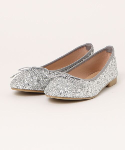 DONOBAN（ドノバン）の「グリッターバレエシューズ（バレエシューズ・レディース・ブラック/シルバー・M/L）」の6枚目の写真