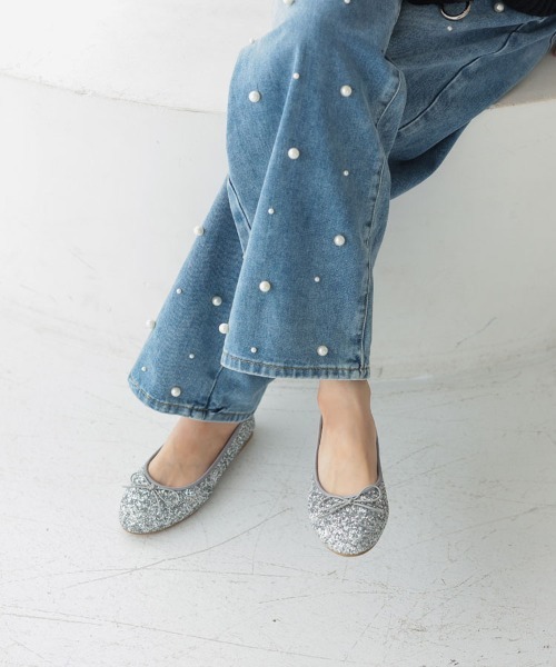 DONOBAN（ドノバン）の「グリッターバレエシューズ（バレエシューズ・レディース・ブラック/シルバー・M/L）」の14枚目の写真