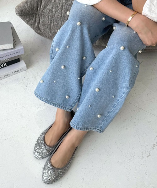 DONOBAN（ドノバン）の「グリッターバレエシューズ（バレエシューズ・レディース・ブラック/シルバー・M/L）」の18枚目の写真