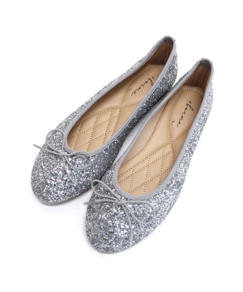 DONOBAN（ドノバン）の「グリッターバレエシューズ（バレエシューズ・レディース・ブラック/シルバー・M/L）」の22枚目の写真