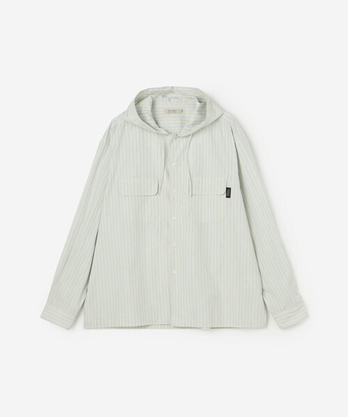 SEDAN ALL PURPOSE ストライプシャツ　セダンオールパーパス　L SEDAN ALL-PURPOSE[セダンオールパーパス] | STRIPED HOODED