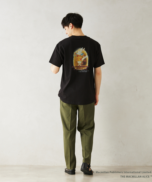 JOURNAL STANDARD relume(ジャーナルスタンダード レリューム)の「【THE MACMILLAN ALICE / マクミラン・アリス】別注プリントTシャツ(Tシャツ/カットソー・メンズ・ブラック/アイボリー/ホワイト・MEDIUM/LARGE)」の19枚目の写真