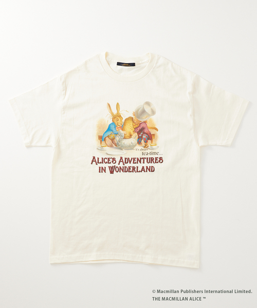 JOURNAL STANDARD relume(ジャーナルスタンダード レリューム)の「【THE MACMILLAN ALICE / マクミラン・アリス】別注プリントTシャツ(Tシャツ/カットソー・メンズ・ブラック/アイボリー/ホワイト・MEDIUM/LARGE)」の21枚目の写真