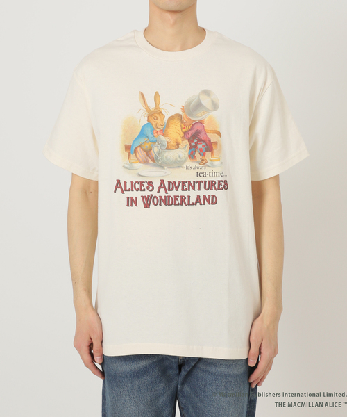 JOURNAL STANDARD relume(ジャーナルスタンダード レリューム)の「【THE MACMILLAN ALICE / マクミラン・アリス】別注プリントTシャツ(Tシャツ/カットソー・メンズ・ブラック/アイボリー/ホワイト・MEDIUM/LARGE)」の22枚目の写真