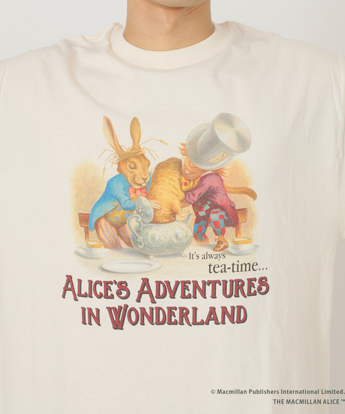 JOURNAL STANDARD relume(ジャーナルスタンダード レリューム)の「【THE MACMILLAN ALICE / マクミラン・アリス】別注プリントTシャツ(Tシャツ/カットソー・メンズ・ブラック/アイボリー/ホワイト・MEDIUM/LARGE)」の15枚目の写真