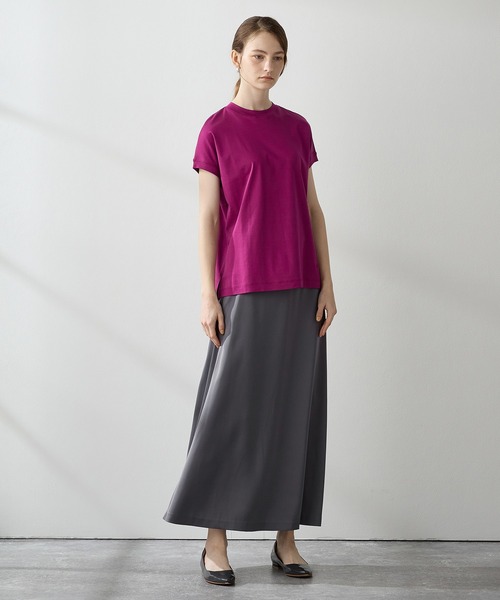 LE SOUK HOLIDAY(ルスークホリデー)の「★ポイントカラー★モックネックTシャツ(Tシャツ/カットソー・レディース・ブルー/ベージュ/イエロー/パープル/ピンク/グリーン・M/L)」の19枚目の写真