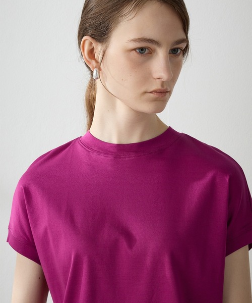 LE SOUK HOLIDAY(ルスークホリデー)の「★ポイントカラー★モックネックTシャツ(Tシャツ/カットソー・レディース・ブルー/ベージュ/イエロー/パープル/ピンク/グリーン・M/L)」の22枚目の写真