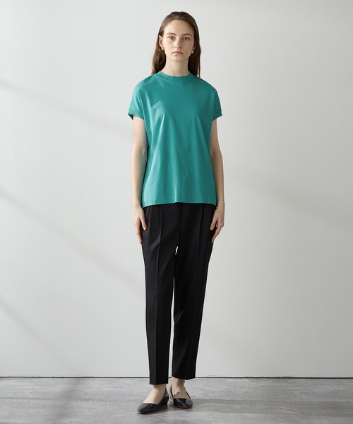 LE SOUK HOLIDAY(ルスークホリデー)の「★ポイントカラー★モックネックTシャツ(Tシャツ/カットソー・レディース・ブルー/ベージュ/イエロー/パープル/ピンク/グリーン・M/L)」の11枚目の写真