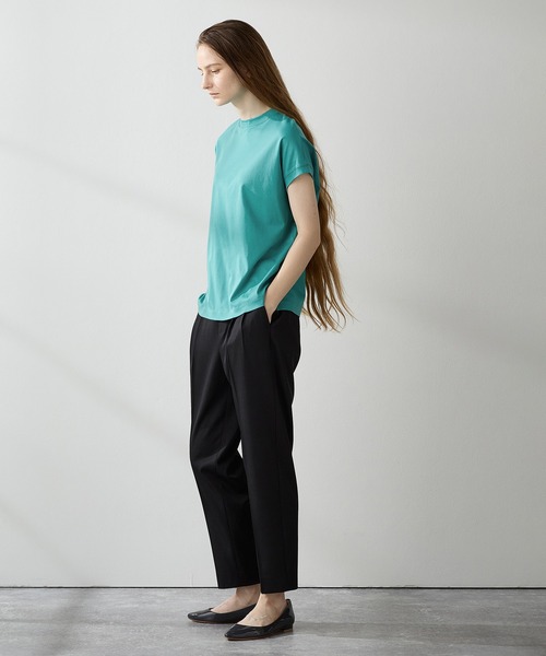 LE SOUK HOLIDAY(ルスークホリデー)の「★ポイントカラー★モックネックTシャツ(Tシャツ/カットソー・レディース・ブルー/ベージュ/イエロー/パープル/ピンク/グリーン・M/L)」の12枚目の写真