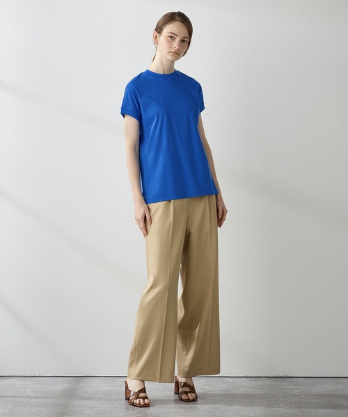 LE SOUK HOLIDAY(ルスークホリデー)の「★ポイントカラー★モックネックTシャツ(Tシャツ/カットソー・レディース・ブルー/ベージュ/イエロー/パープル/ピンク/グリーン・M/L)」の15枚目の写真