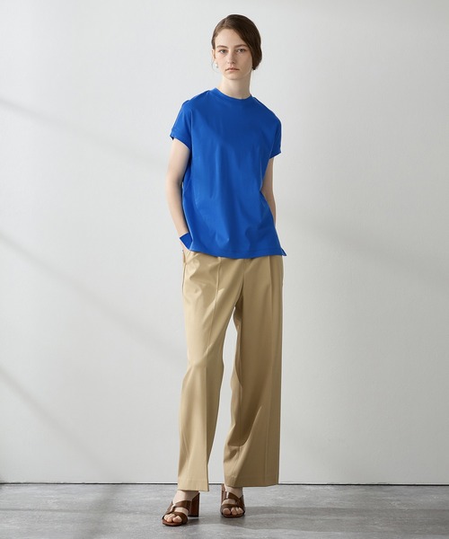 LE SOUK HOLIDAY(ルスークホリデー)の「★ポイントカラー★モックネックTシャツ(Tシャツ/カットソー・レディース・ブルー/ベージュ/イエロー/パープル/ピンク/グリーン・M/L)」の16枚目の写真