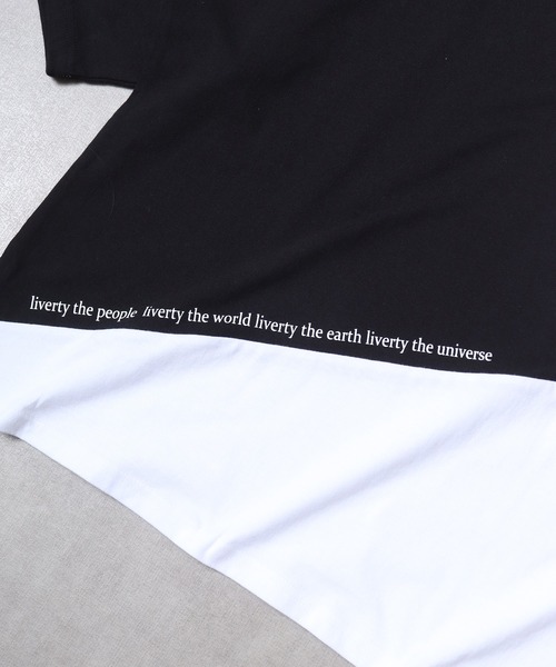 RE730(アールイーセブンサーティー)の「Color-coordinated dolman T-shirt / 配色ドルマンTシャツ unisex(Tシャツ/カットソー・メンズ・ブラック/ホワイト・M/L)」の7枚目の写真