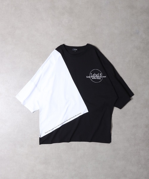RE730(アールイーセブンサーティー)の「Color-coordinated dolman T-shirt / 配色ドルマンTシャツ unisex(Tシャツ/カットソー・メンズ・ブラック/ホワイト・M/L)」の20枚目の写真