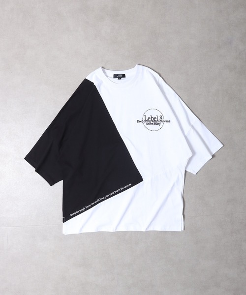 RE730(アールイーセブンサーティー)の「Color-coordinated dolman T-shirt / 配色ドルマンTシャツ unisex(Tシャツ/カットソー・メンズ・ブラック/ホワイト・M/L)」の21枚目の写真