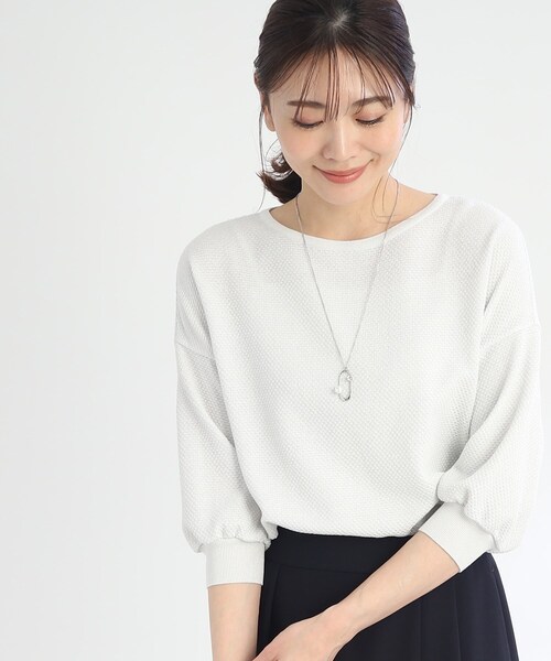 ◆【SALE/WEB限定カラーあり／洗える】ドルマン風シャイニーニット