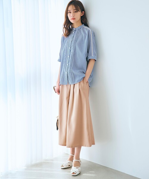 grove（グローブ）の「◆【イージーケア・UVカット・接触冷感】ピンタックドルマンシャツブラウス（シャツ/ブラウス・レディース・オフホワイト/ブラック/イエロー/ナチュラル/ホワイト系5・01/02/03/04/05）」の18枚目の写真