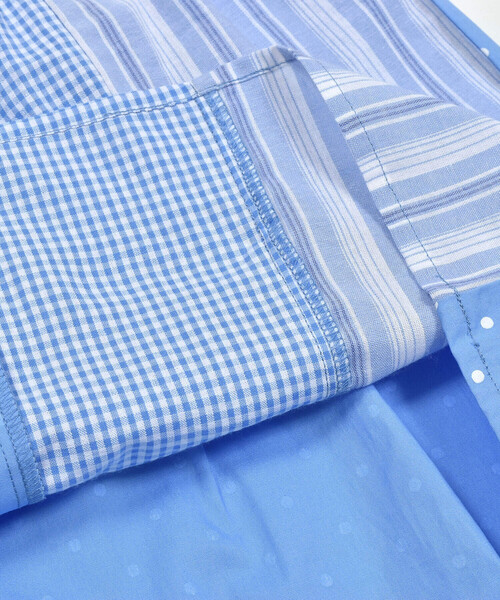 SLAP SLIP（スラップスリップ）の「肩フリルストライプチェックドット切り替えスカートワンピース(80~140cm)（ワンピース・キッズ・ブルー系その他/ブラック系その他・110cm/120cm/140cm/130cm/90cm/100cm/80ｃｍ）」の21枚目の写真