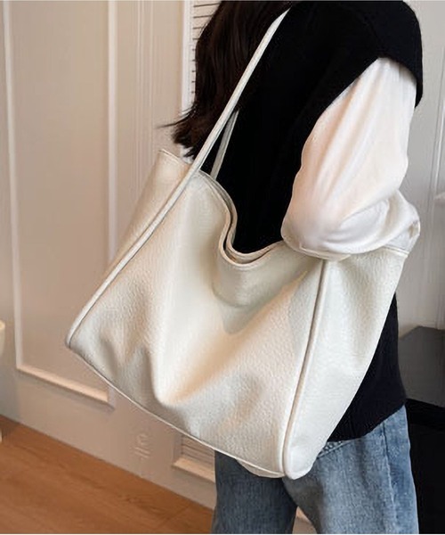 LA VORAGINE（ラ ヴォラジネ）の「A４大容量脇トートバッグ（トートバッグ・レディース・ベージュ/ブラック/アイボリー/ライトピンク・FREE）」の12枚目の写真