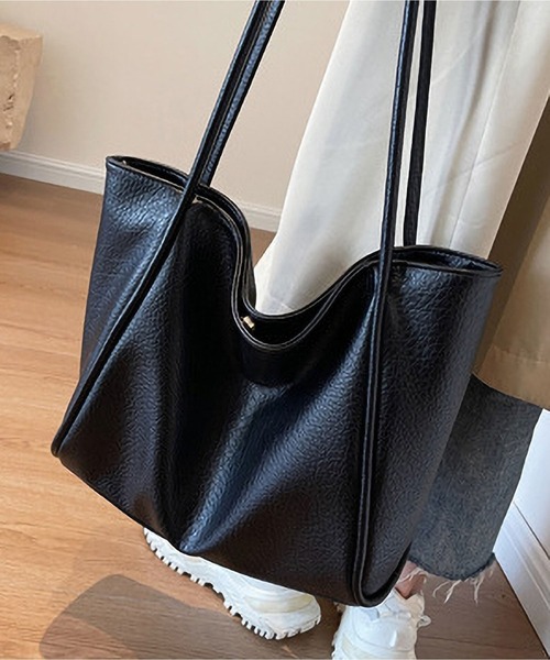 LA VORAGINE（ラ ヴォラジネ）の「A４大容量脇トートバッグ（トートバッグ・レディース・ベージュ/ブラック/アイボリー/ライトピンク・FREE）」の7枚目の写真