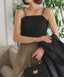 KOBE LETTUCE | ダブルストラップラメキャミソール(キャミソール)