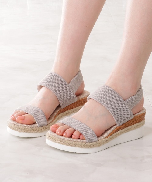 新品！SHIPS for women バックストラップウェッジサンダル
