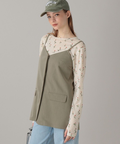 FOREVER 21(フォーエバー トゥエンティーワン)の「【2024SS】ジャケ風キャミチュニック(その他トップス・レディース・ブラック/ベージュ・FREE)」の8枚目の写真