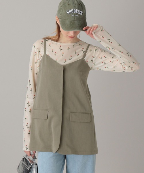 FOREVER 21(フォーエバー トゥエンティーワン)の「【2024SS】ジャケ風キャミチュニック(その他トップス・レディース・ブラック/ベージュ・FREE)」の9枚目の写真