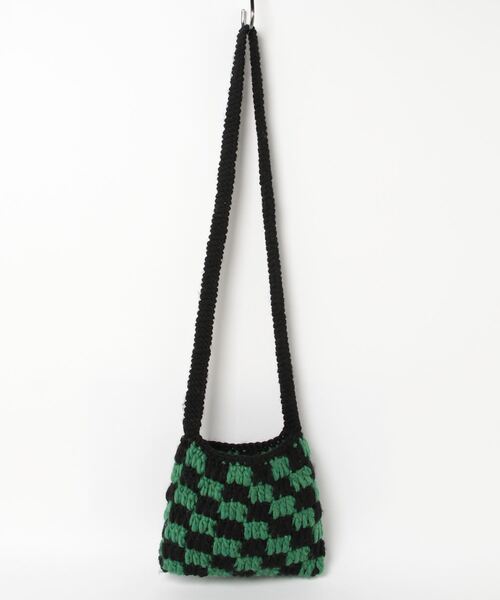 BAL（バル）の「【BAL】バル HAND KNIT SACOCHE（ショルダーバッグ・メンズ・グリーン/ブラウン・ONESIZE）」の3枚目の写真