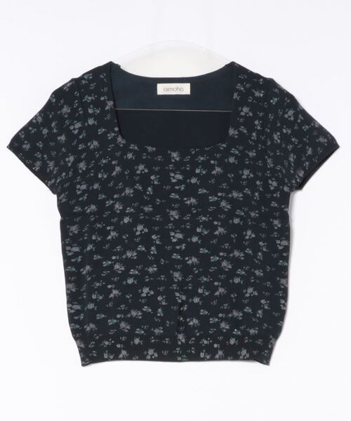 aimoha（アイモハ）の「【Aimoha】花柄半袖トップス (SS)（Tシャツ/カットソー・レディース・ホワイト/ピンク/イエロー/ブルー/ブラック・FREE）」の7枚目の写真