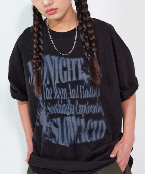 SLOWACID（スローアシッド）の「【UNISEX】SLOW ACID／OPTICAL T 2118248（Tシャツ/カットソー・レディース・ネイビー/ホワイト/ブラック・MEDIUM/SMALL/LARGE）」の3枚目の写真