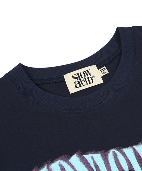 SLOWACID（スローアシッド）の「【UNISEX】SLOW ACID／OPTICAL T 2118248（Tシャツ/カットソー・レディース・ネイビー/ホワイト/ブラック・MEDIUM/SMALL/LARGE）」の21枚目の写真