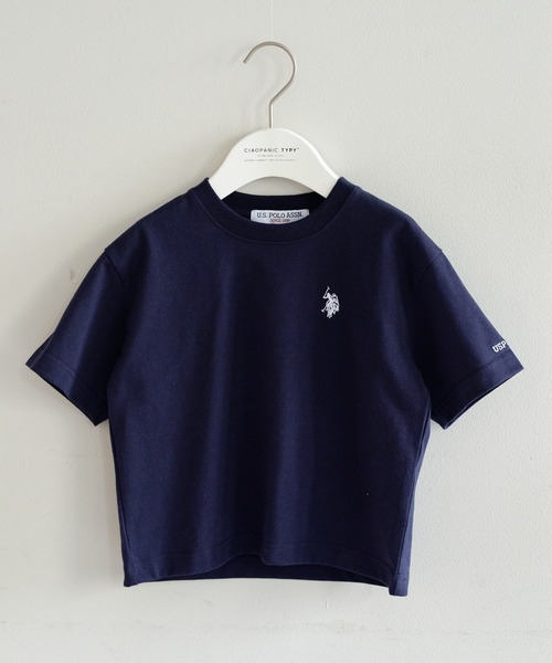 U.S. POLO ASSN.（ユーエスポロアッスン）の「【WEB限定】【KIDS】【U.S. POLO ASSN】刺繍ロゴTee（Tシャツ/カットソー・キッズ・アイボリー/ネイビー・100/120/140/150）」の5枚目の写真