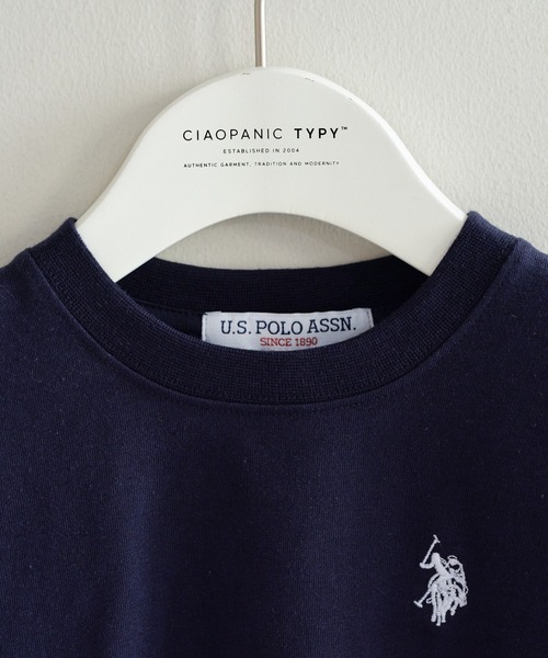 U.S. POLO ASSN.（ユーエスポロアッスン）の「【WEB限定】【KIDS】【U.S. POLO ASSN】刺繍ロゴTee（Tシャツ/カットソー・キッズ・アイボリー/ネイビー・100/120/140/150）」の7枚目の写真