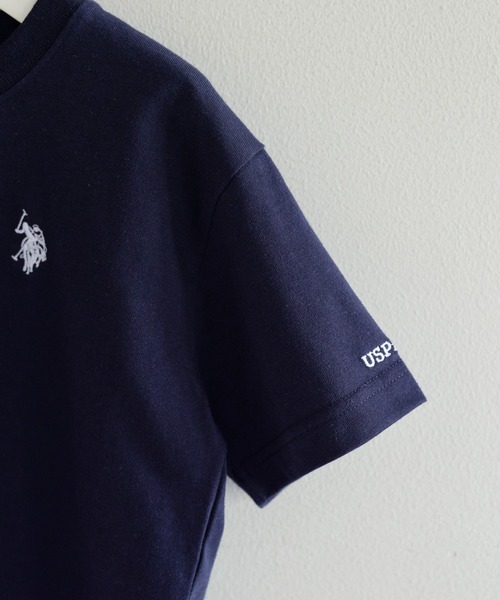 U.S. POLO ASSN.（ユーエスポロアッスン）の「【WEB限定】【KIDS】【U.S. POLO ASSN】刺繍ロゴTee（Tシャツ/カットソー・キッズ・アイボリー/ネイビー・100/120/140/150）」の9枚目の写真