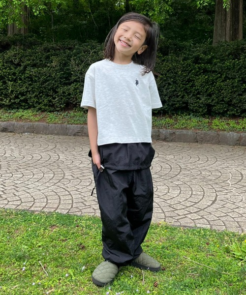 U.S. POLO ASSN.（ユーエスポロアッスン）の「【WEB限定】【KIDS】【U.S. POLO ASSN】刺繍ロゴTee（Tシャツ/カットソー・キッズ・アイボリー/ネイビー・100/120/140/150）」の13枚目の写真