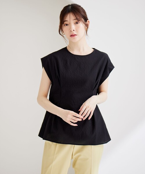 ANY SIS（エニィスィス）の「【洗える】カラミタンブラータック ブラウス（シャツ/ブラウス・レディース・スカイブルー系/ホワイト系/ブラック系・2）」の9枚目の写真