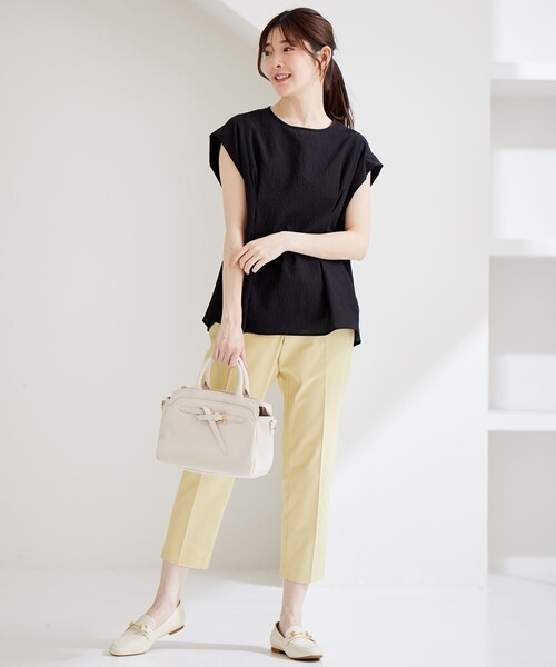 ANY SIS（エニィスィス）の「【洗える】カラミタンブラータック ブラウス（シャツ/ブラウス・レディース・スカイブルー系/ホワイト系/ブラック系・2）」の10枚目の写真