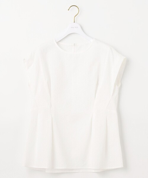 ANY SIS（エニィスィス）の「【洗える】カラミタンブラータック ブラウス（シャツ/ブラウス・レディース・スカイブルー系/ホワイト系/ブラック系・2）」の12枚目の写真
