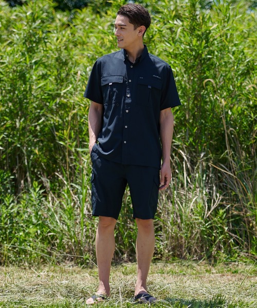 Eddie Bauer(エディーバウアー)の「ガイド カーゴ ショーツ(カーゴパンツ・メンズ・ブラック/ベージュ/サファリグリーン・S/L/M/XXL/XL)」の13枚目の写真