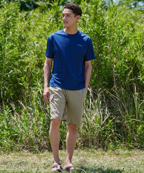 Eddie Bauer(エディーバウアー)の「ガイド カーゴ ショーツ(カーゴパンツ・メンズ・ブラック/ベージュ/サファリグリーン・S/L/M/XXL/XL)」の16枚目の写真