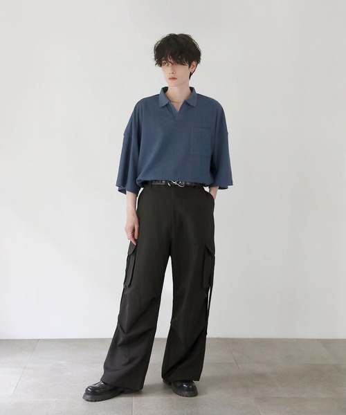 LILL（リル）の「ドレープリラクシングハーフスリーブジャガード